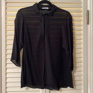 & Other Stories sheer black blouse